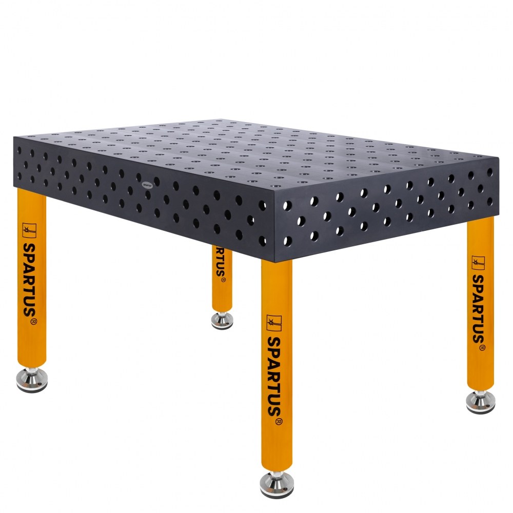 Stół spawalniczy SPARTUS MAXIMUS 3D 1500x1000x200mm | D28 | 4 nogi ze stopami L=650mm