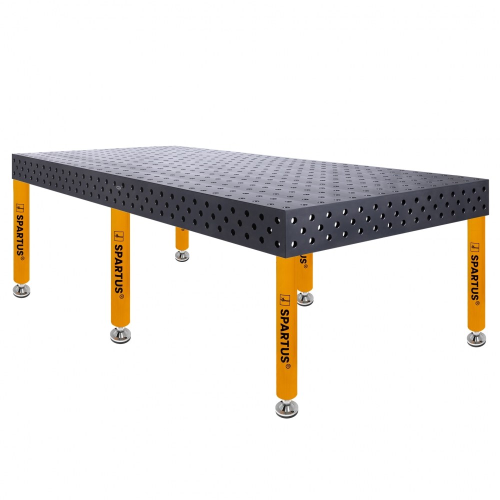 Stół spawalniczy SPARTUS MAXIMUS 3D 3000x1500x200mm | D28 | 6 nóg ze stopami L=650mm