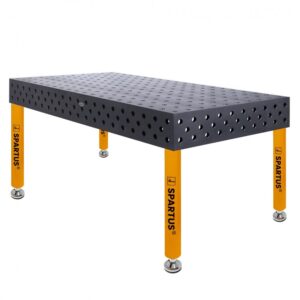 Stół spawalniczy SPARTUS MAXIMUS 3D 2000x1000x200mm | D28 | 4 nogi ze stopami L=650mm