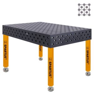 Stół spawalniczy SPARTUS MAXIMUS 3D 1500x1000x200mm | diagonalny | D28 | 4 nogi ze stopami L=650mm