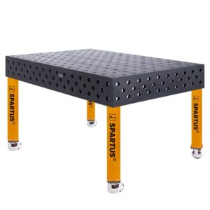 Stół spawalniczy SPARTUS MAXIMUS 3D 1500x1000x200mm | D28 | 4 nogi z kółkami L=550mm