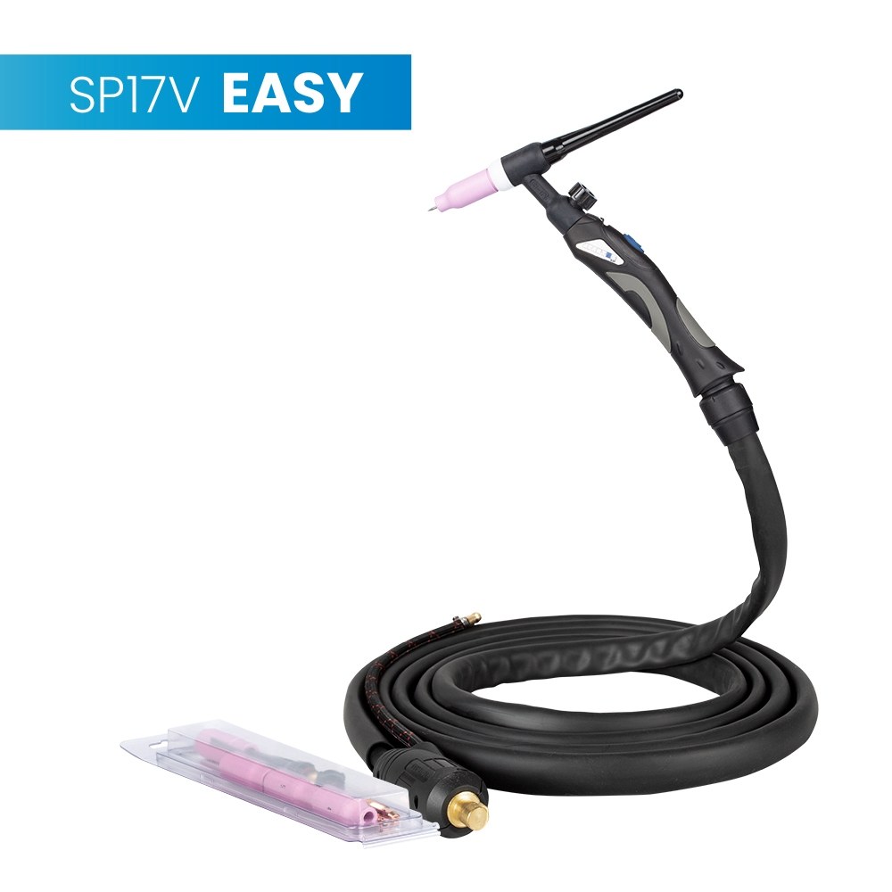 Uchwyt TIG 17V, 4m, seria Easy, sterowanie w rękojeści, pakiet D, przyłącze SPARTUS®
