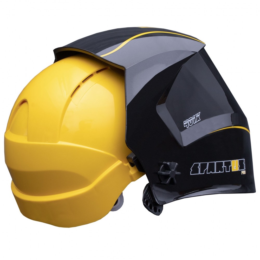 Przyłbica SPARTUS Pro 401X z kaskiem i adapterem - obrazek 2