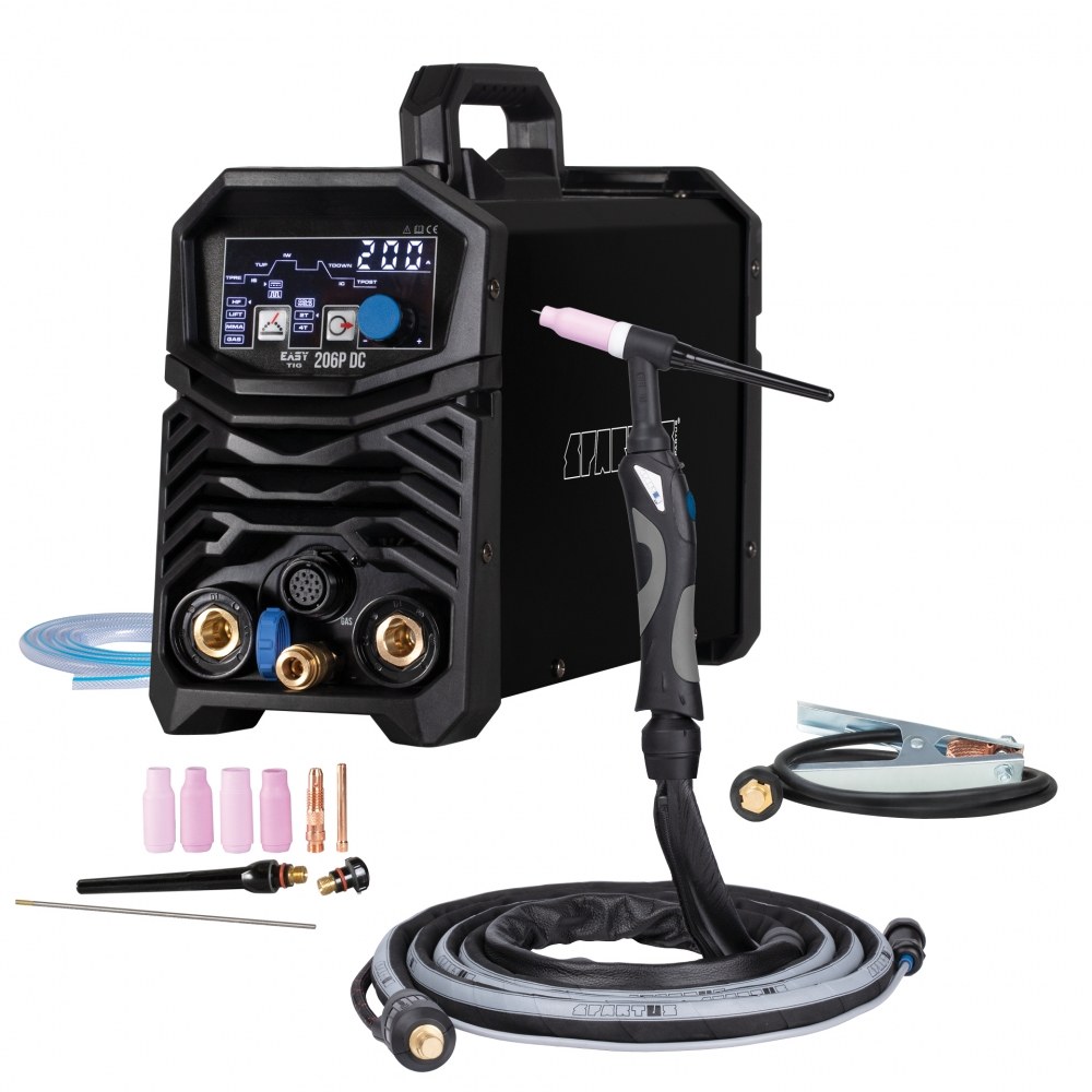 EasyTIG 206P DC w pakiecie z uchwytem mini SPE 17 - 4m