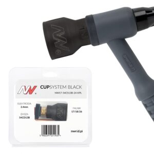 CUPSYSTEM Black - zestaw 17/18/26 dysza kielich #13 [na elektrodę 2.4]