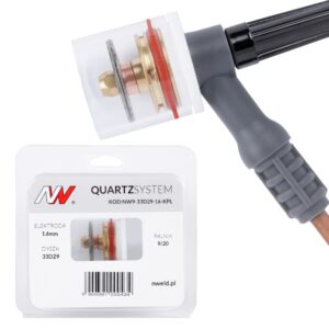 QUARTZSystem - duża soczewka dysza S, wymienne sitko 9/20 [na elektrodę 1.6mm]