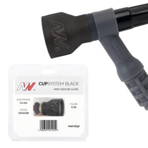 CUPSYSTEM Black - zestaw 9/20 dysza kielich #15 [na elektrodę 1,6]