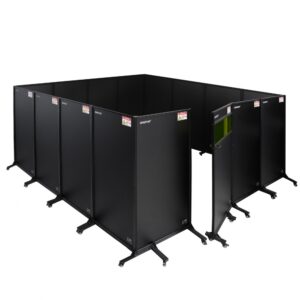 Zabudowa stanowiska 4460x4400 do spawania laserowego