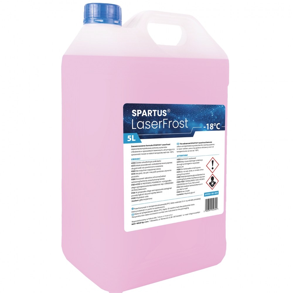 Płyn chłodniczy do spawarek laserowych SPARTUS LaserFrost 5l - obrazek 2