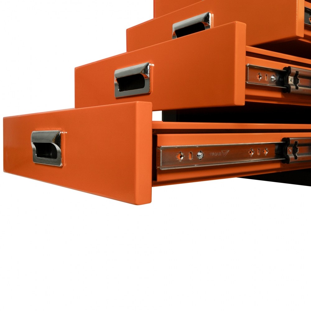 Stół spawalniczy 1200x750x820mm na kółkach, system D16, z szufladami, szafką i zestawem 62 narzędzi - obrazek 5