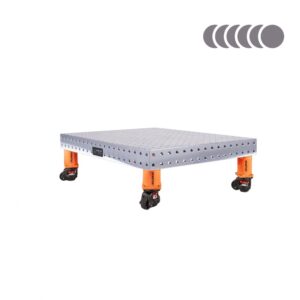 Stół spawalniczy SPARTUS HERMES 3D 1000x800x100mm | system D16 | 4 nogi z kółkami L=200mm
