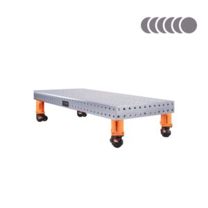 Stół spawalniczy SPARTUS HERMES 3D 1500x600x100mm | system D16 | 4 nogi z kółkami L=200mm