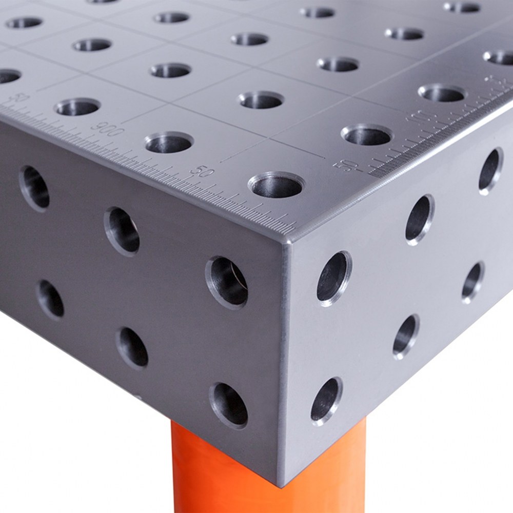 Stół spawalniczy SPARTUS HERMES 3D 1500x600x100mm | system D16 | 4 nogi z kółkami L=730mm - obrazek 3