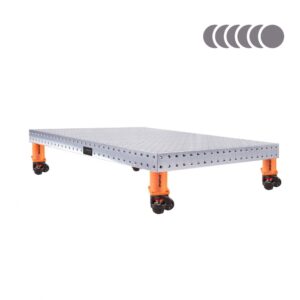 Stół spawalniczy SPARTUS HERMES 3D 1500x1000x100mm | system D16 | 4 nogi z kółkami L=200mm