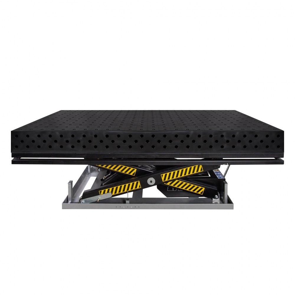 Stół spawalniczy SPARTUS MAXIMUS 3D 2400x1200x200mm na podnośniku elektrohydraulicznym - obrazek 2