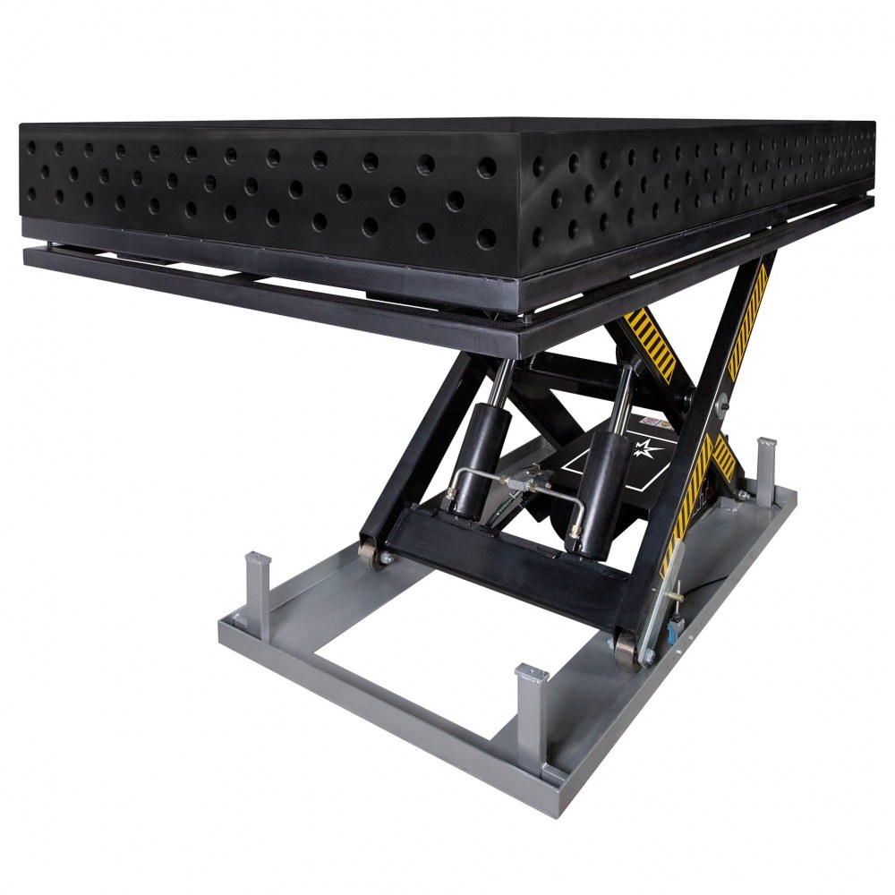 Stół spawalniczy SPARTUS MAXIMUS 3D 3000x1500x200mm na podnośniku elektrohydraulicznym - obrazek 5