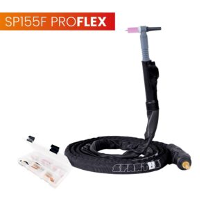 Uchwyt TIG 155F z główką SP9-70, 4m, seria ProFLEX, 1F, pakiet U, przyłącze pasujące do ESAB®