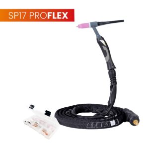 Uchwyt TIG 17, 4m, seria ProFLEX, mini 1B, pakiet U, przyłącze pasujące do EWM®