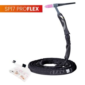 Uchwyt TIG 17, 4m, seria ProFLEX, mini 1B, pakiet U, przyłącze pasujące do ESAB®