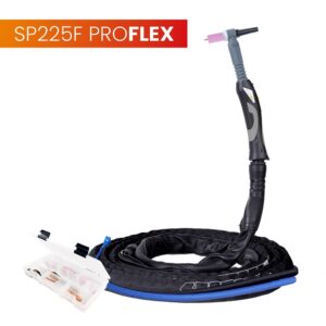 Uchwyt TIG 225F z główką SP9-70, 4m, seria ProFLEX, mini 1B, pakiet U, przyłącze pasujące do FRONIUS®