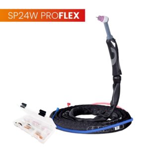 Uchwyt TIG 24W, 4m, seria ProFLEX, mini 1B, pakiet U, przyłącze pasujące do ESAB®
